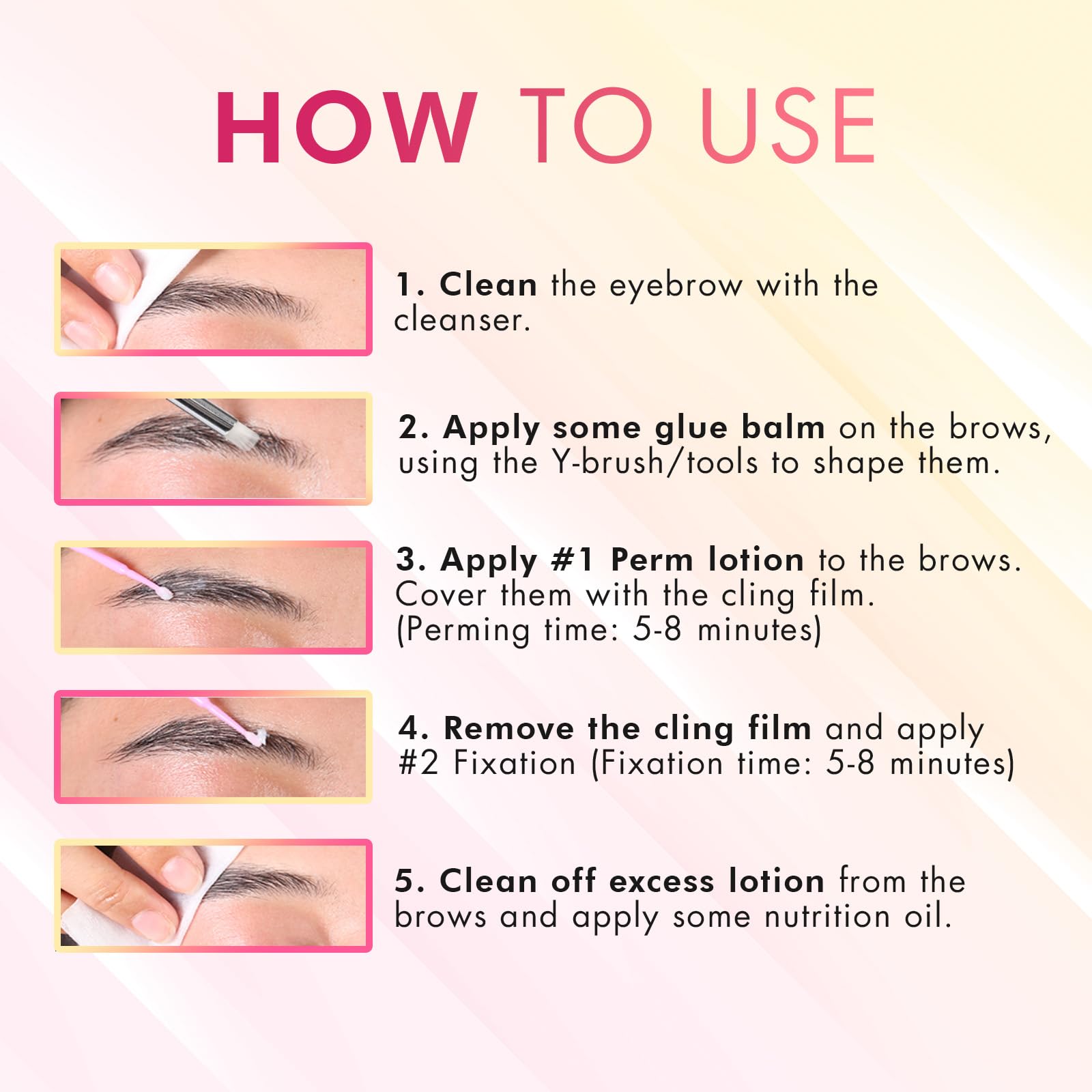 BLOOMORA kit laminacion-cejas: cuidado posterior para prolongar resultados.