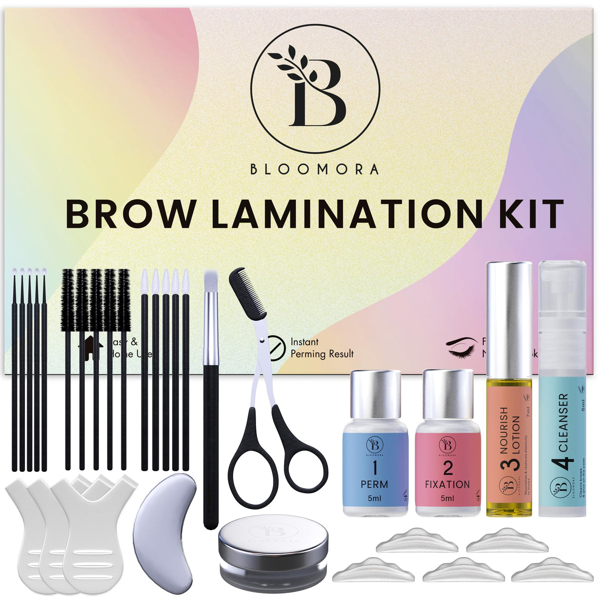 BLOOMORA cejas: kit de laminado para una aplicación precisa y duradera