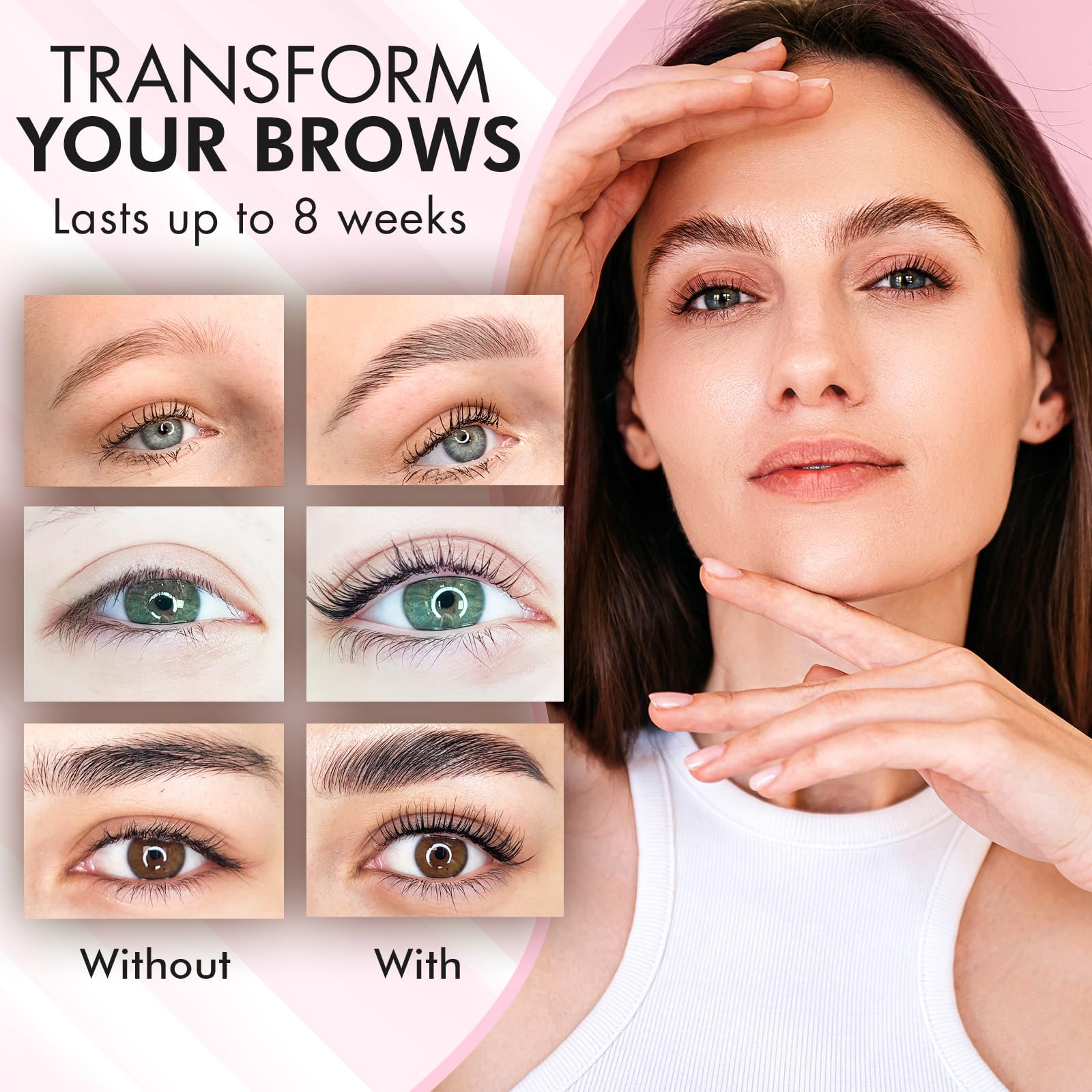 BLOOMORA fórmula vegana no irritante para cejas suaves