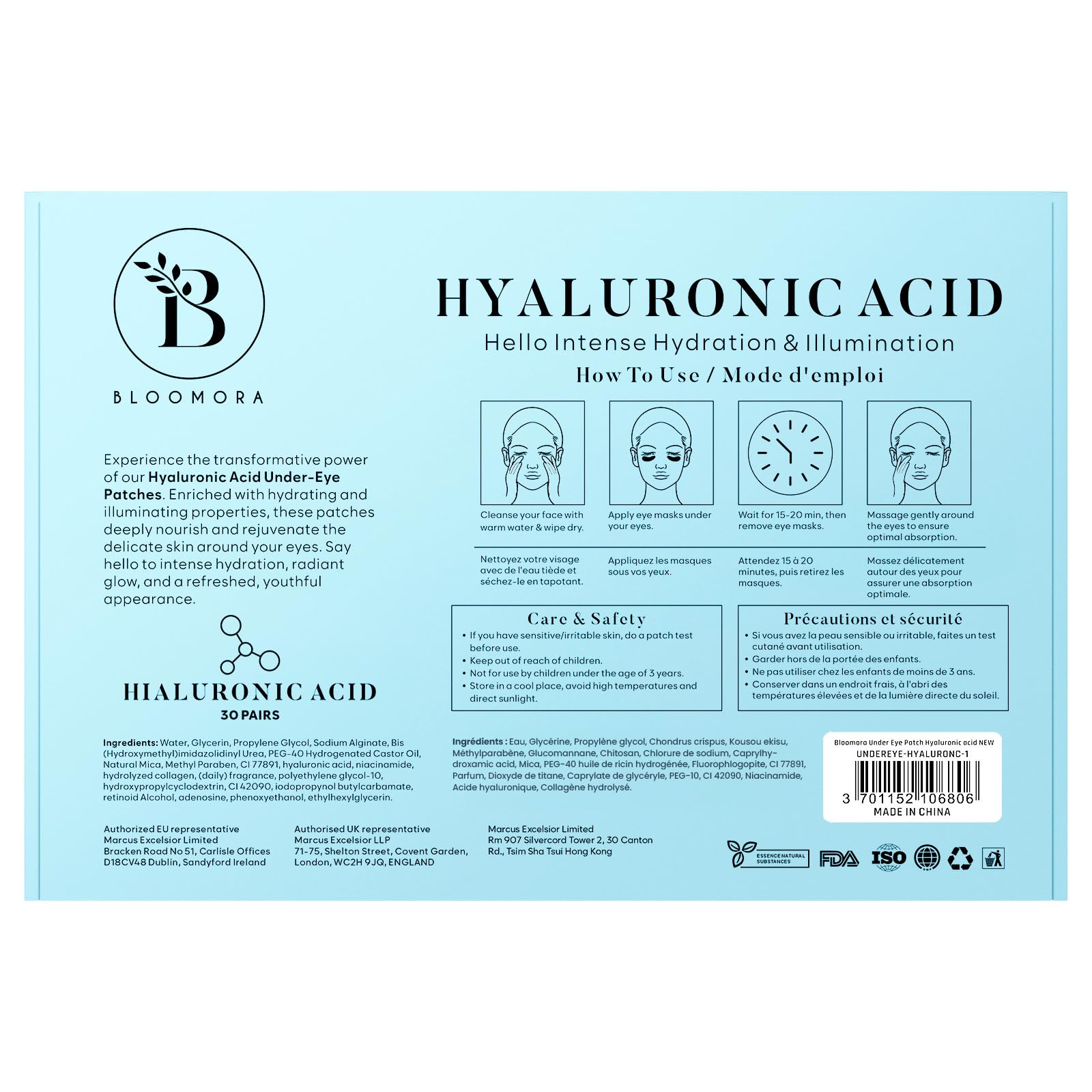 Parches BLOOMORA con retinol apoyan renovación suave de la piel.