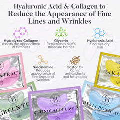 Parches BLOOMORA de té verde para revitalizar la mirada y descongestionar