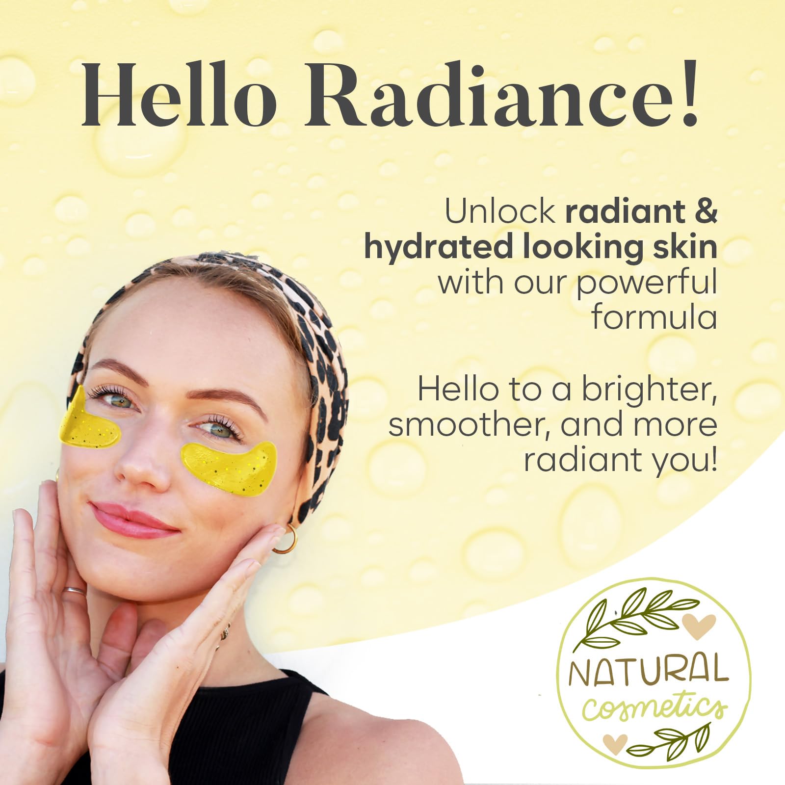BLOOMORA parches día vitamina C: iluminan la mirada y aportan frescura.