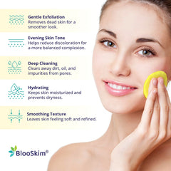 Blooskim disco exfoliante curcuma para eliminar células muertas suavemente