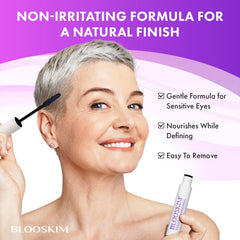 Blooskim Mascara brosse-precision application lisse sans paquets.