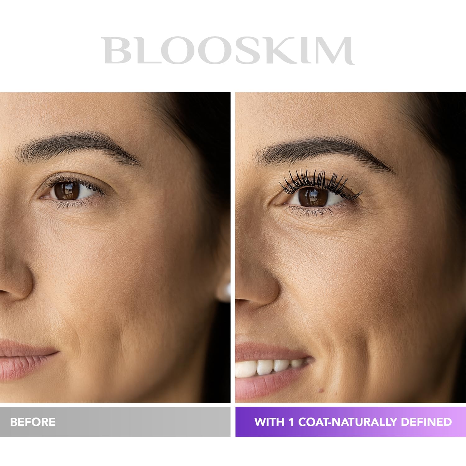 Blooskim Mascara longue-tenue-noir-profond sans bavures.