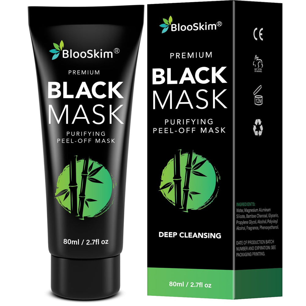 blooskim mascarilla negra despegable para limpieza profunda de poros y piel más limpia