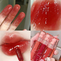Blopuivo brillo labial resistente al agua: acabado duradero sin resecar.