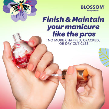 Blossom Aceite con aroma a cereza, experiencia sensorial agradable.