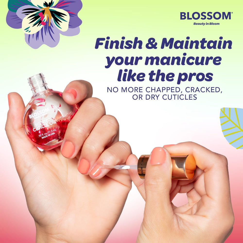 Blossom Aceite con aroma a cereza, experiencia sensorial agradable.