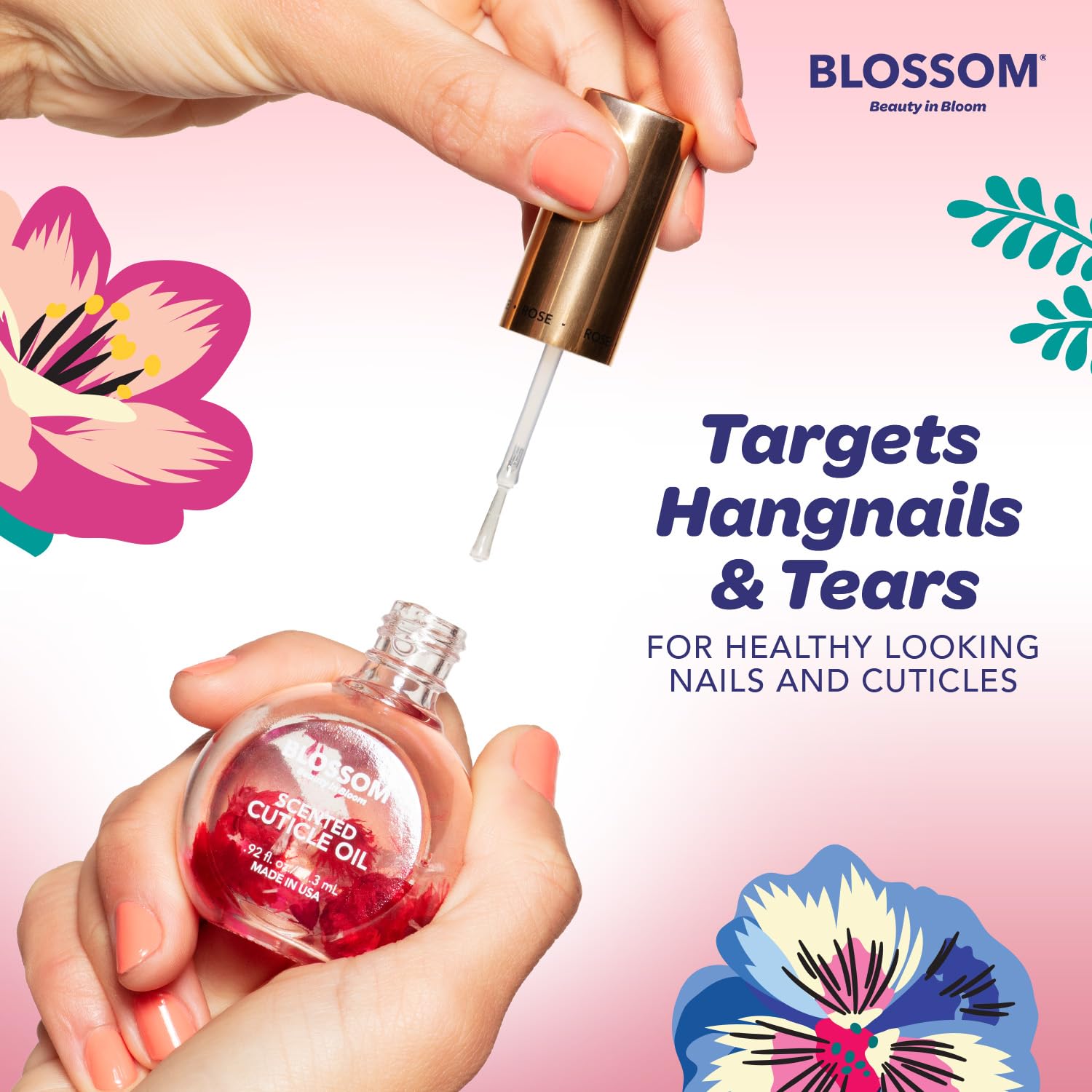 Blossom Envase hecho en EE. UU. con calidad y seguridad.