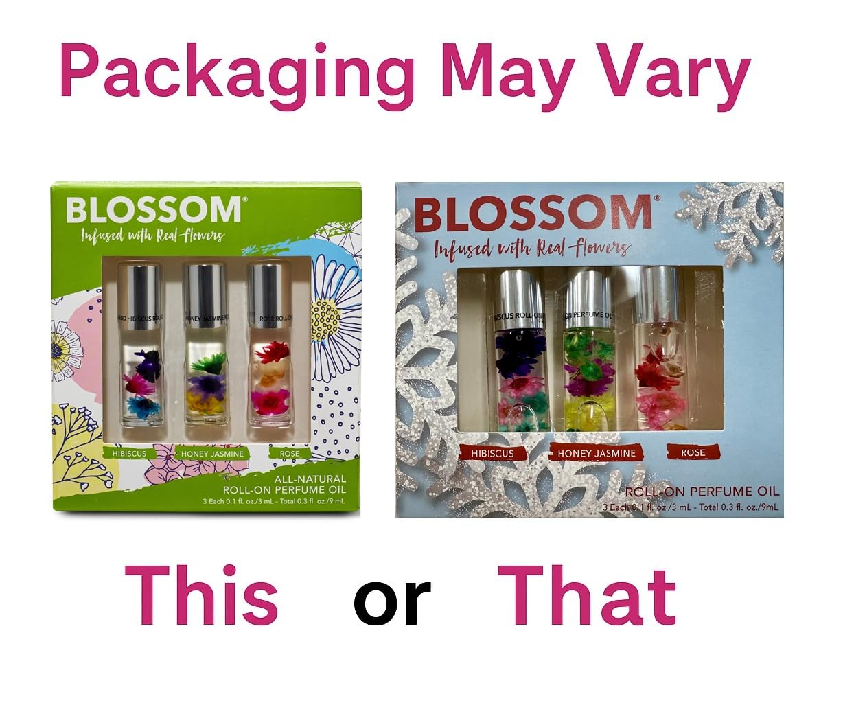 blossom fragancias naturales: colección portátil para llevar