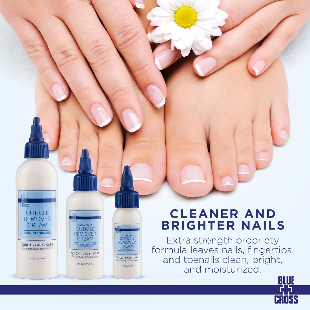 Blue Cross cuidado de uñas con brillo natural para uñas limpias y saludables.