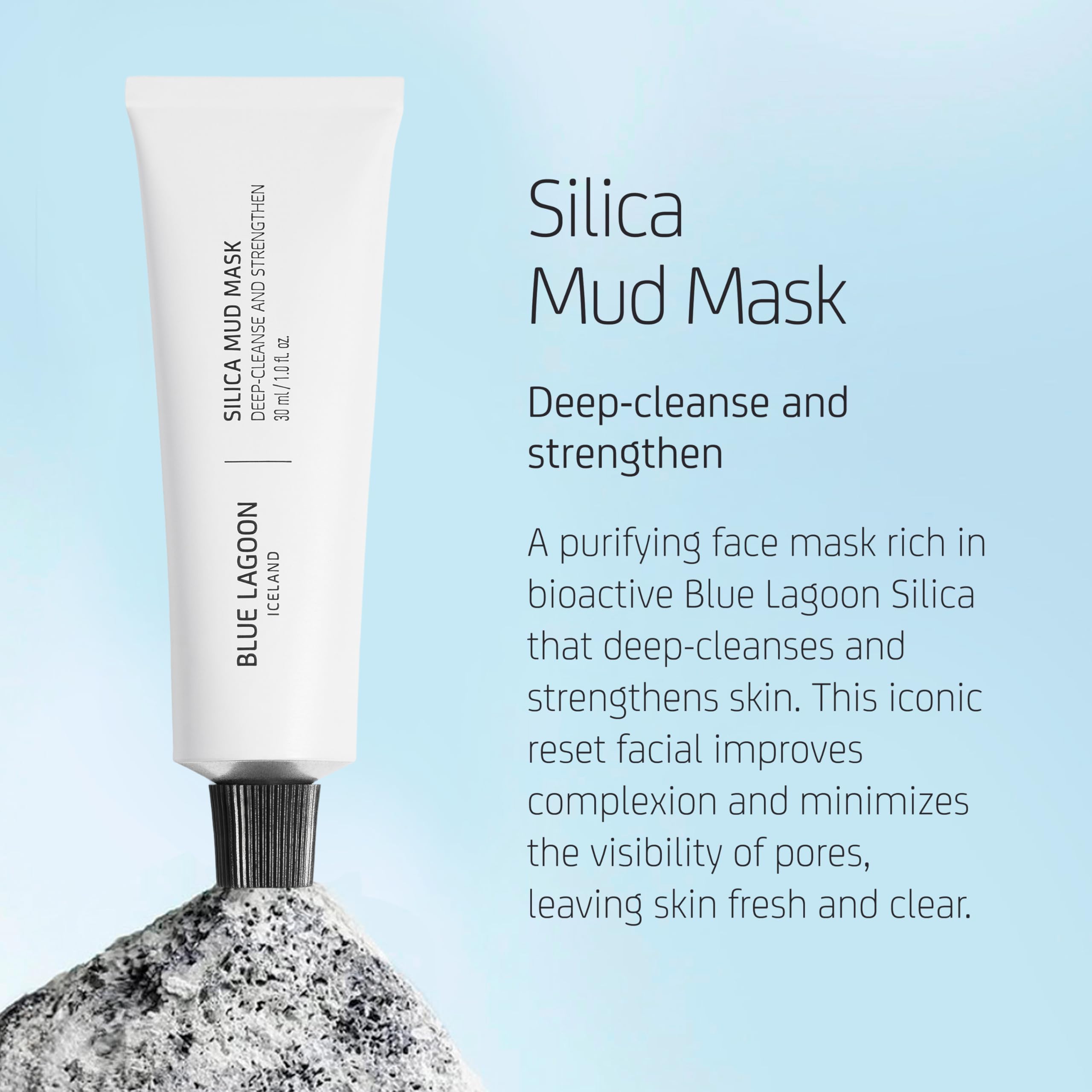 Blue Lagoon mascarilla de silice fortalece la barrera cutánea para piel más resistente