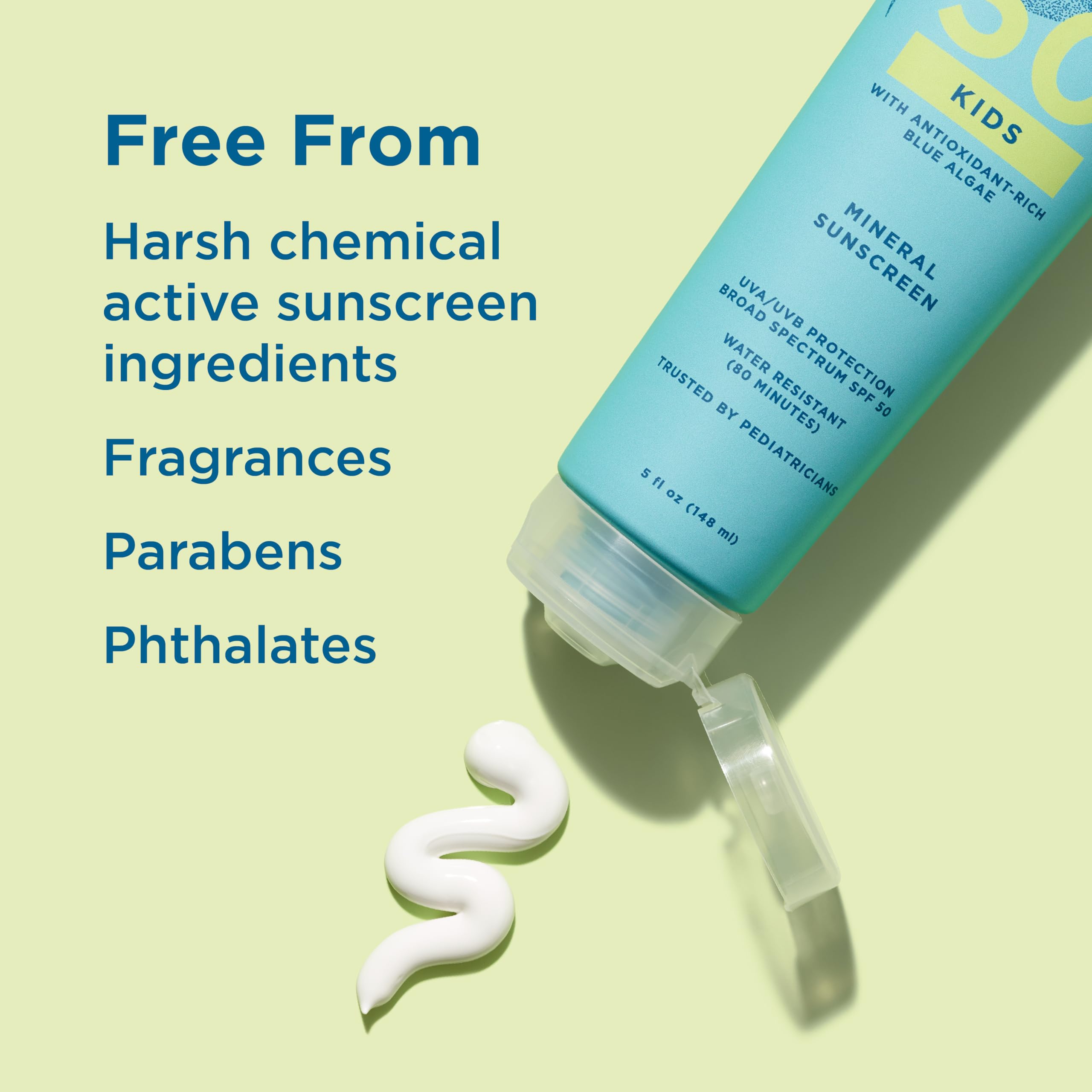 Blue Lizard Kids Mineral SPF 50 sin fragancia para piel sensible