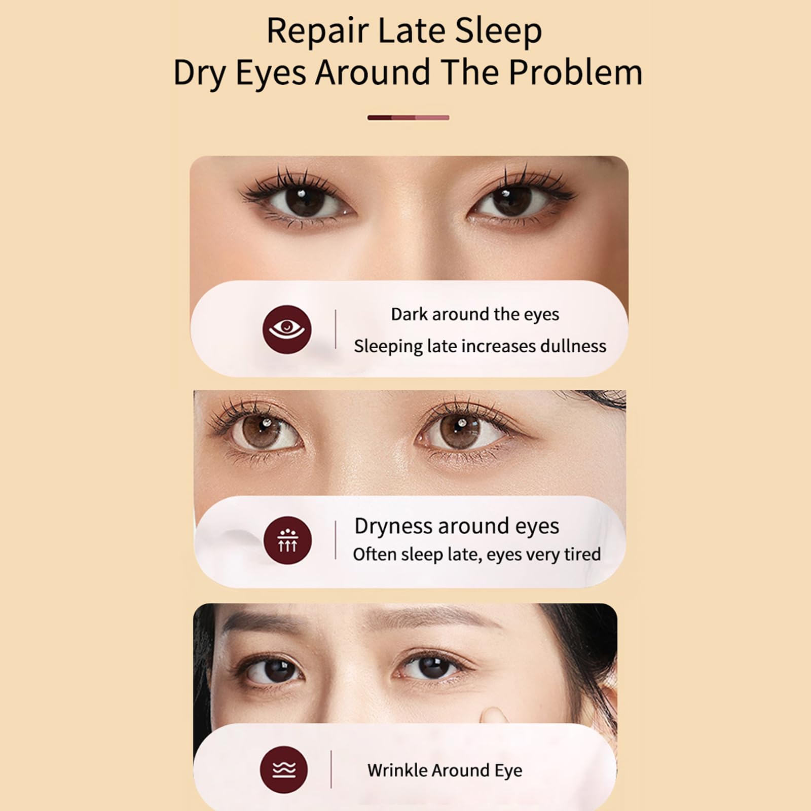BLUE LOVE crema de ojos, absorción rápida para rutina nocturna.