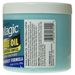 Blue Magic acondicionador con árbol de té, textura sedosa, combate enredos sin grasa.