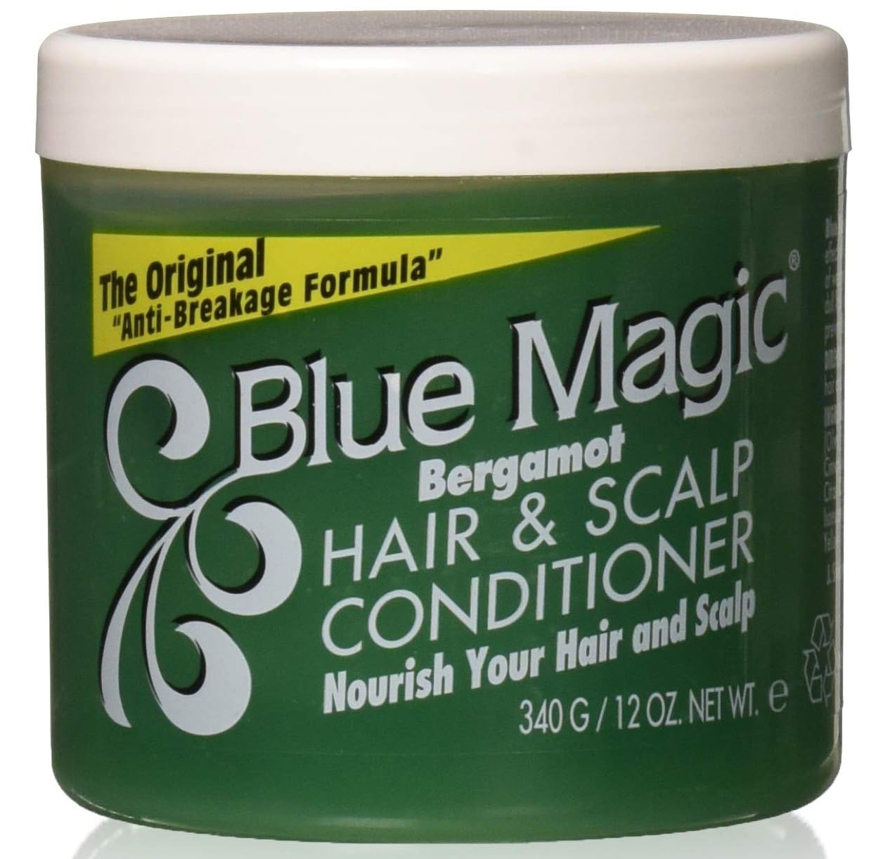 Blue Magic Acondicionador para cabello y cuero cabelludo con Bergamota, suavidad y brillo.