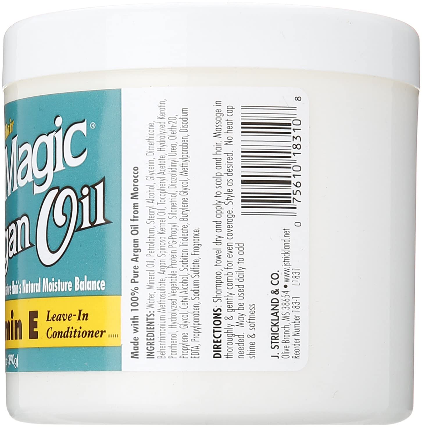 Blue Magic acondicionador sin enjuague, envase azul y textura cremosa.