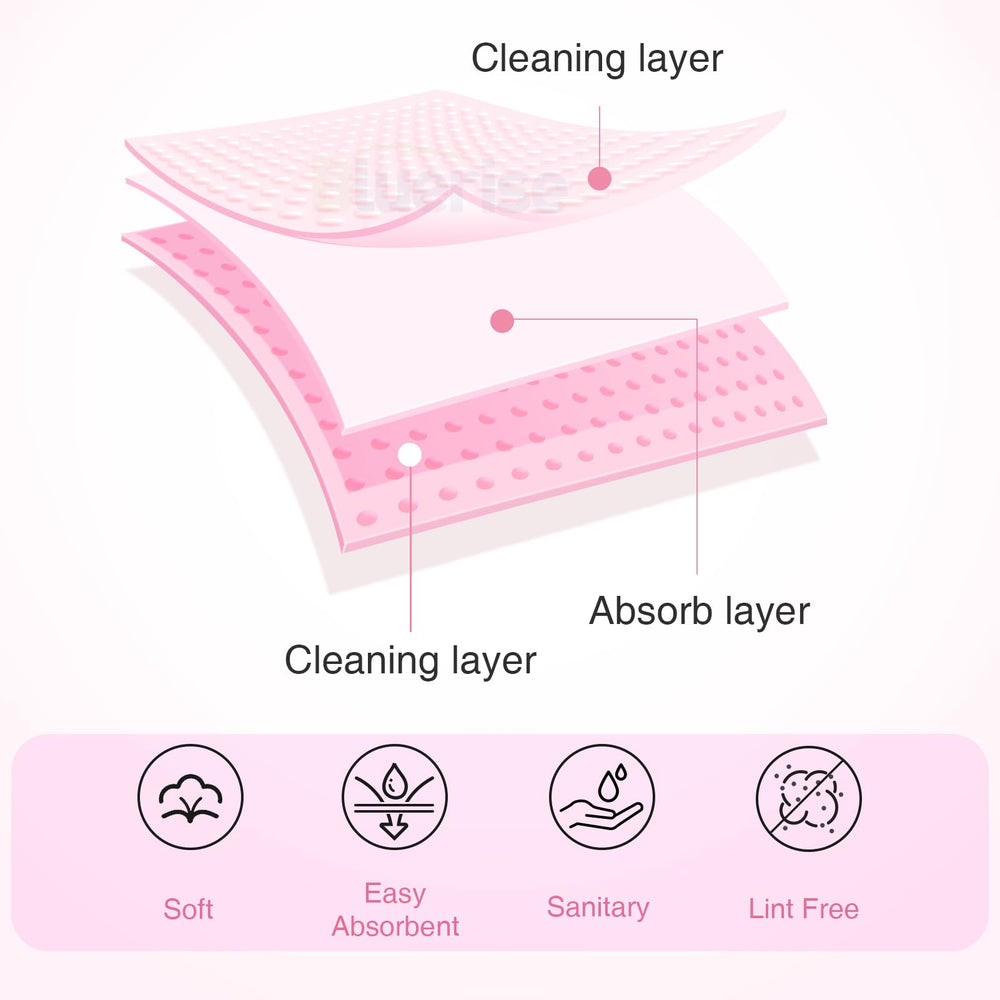 BLUERISE alta absorción para quitar esmalte sin pelusas.