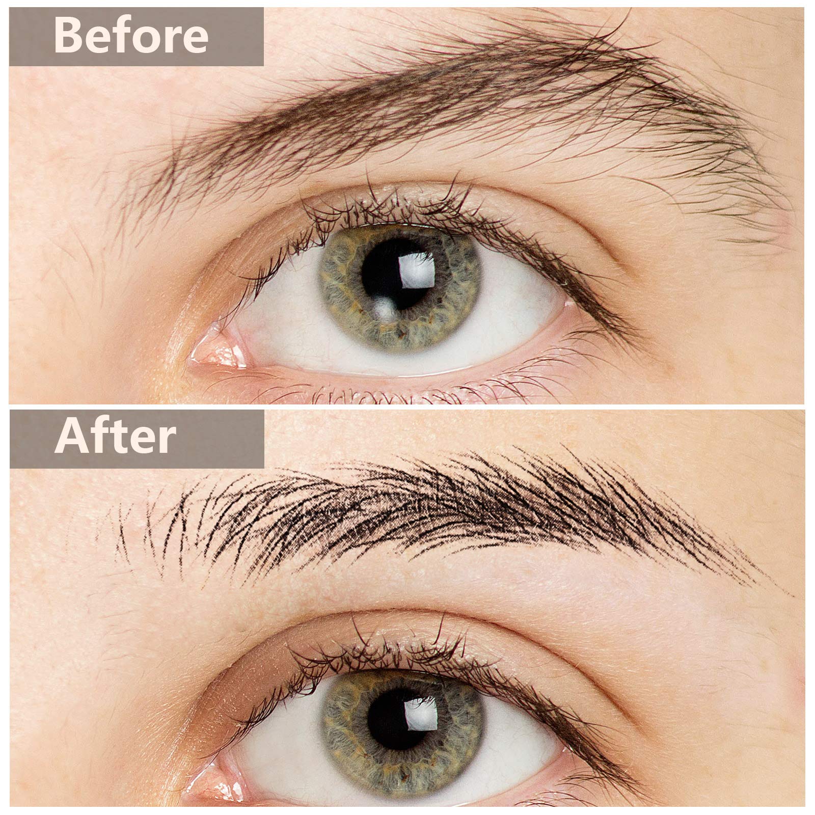 Cejas impermeables Blulu 4D, ideal para fiestas o días activos.
