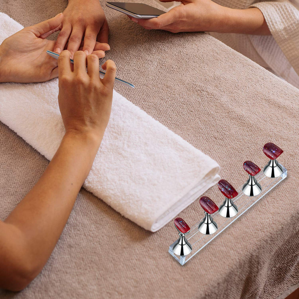 Blulu mostrador uñas falsas magnetico, ideal para exhibir creaciones y practicar.