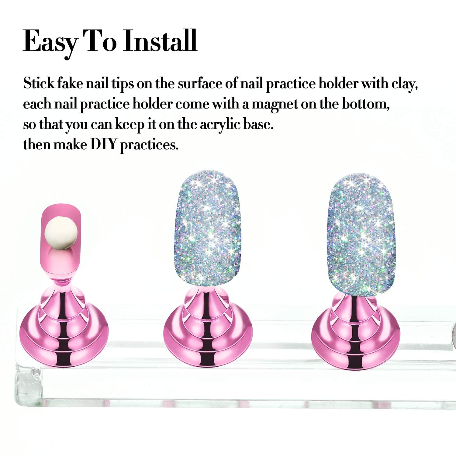 Blulu uso portátil para salón o casa, perfecto para practicar diseño de uñas