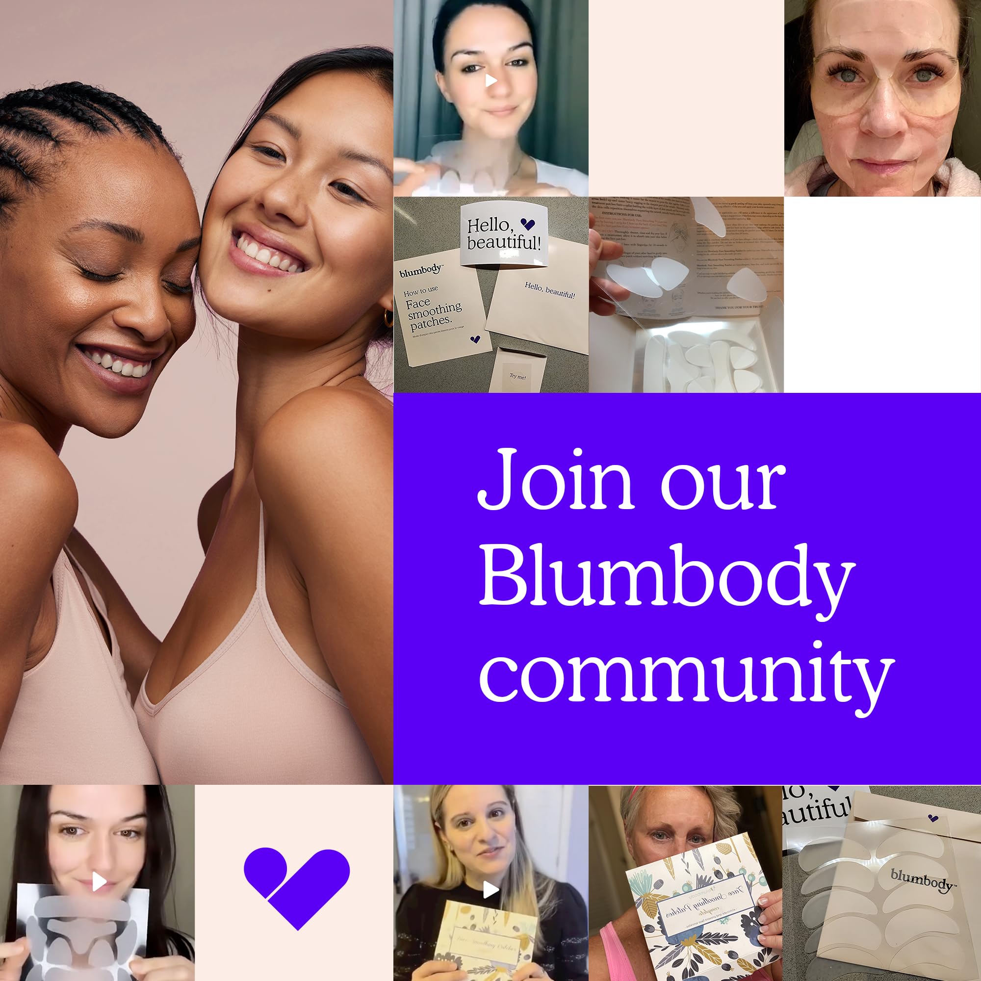 BLUMBODY 30-day supply patches help support ongoing wrinkle care routines.