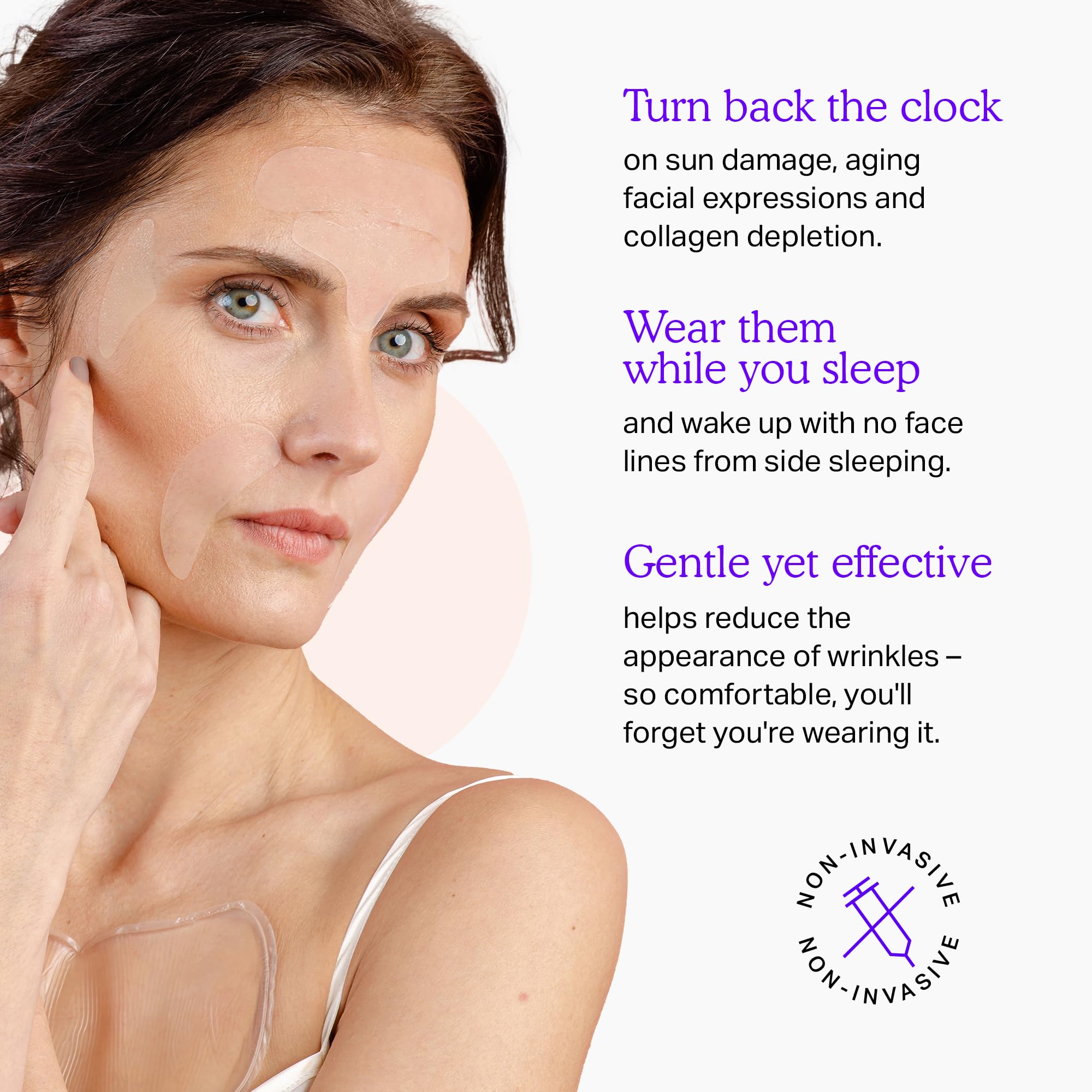 BLUMBODY eye-area patches reduce visible crow's feet around the eyes.