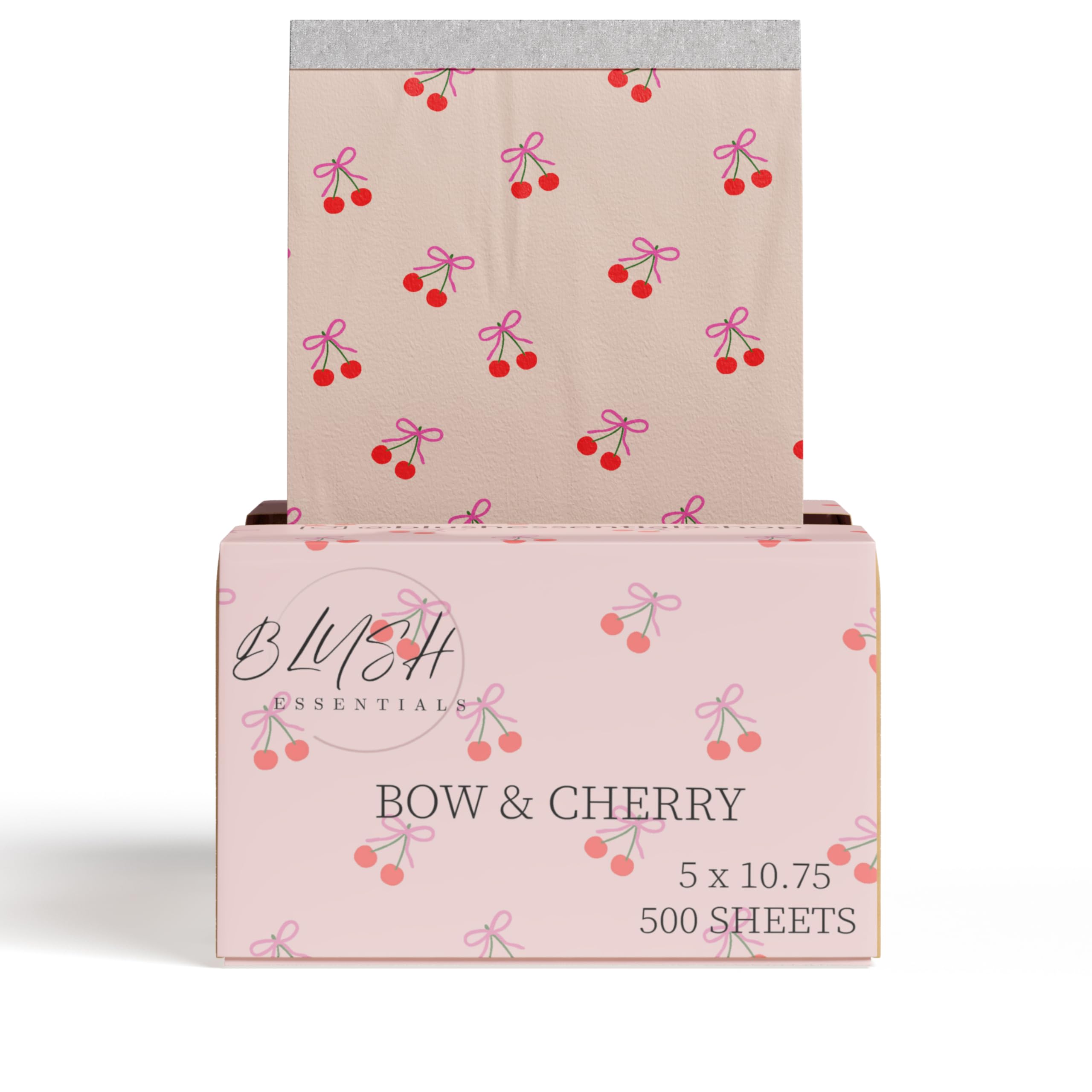 Blush Essentials Bow&Cherry folios de aluminio para coloración, acceso rápido para mechas.