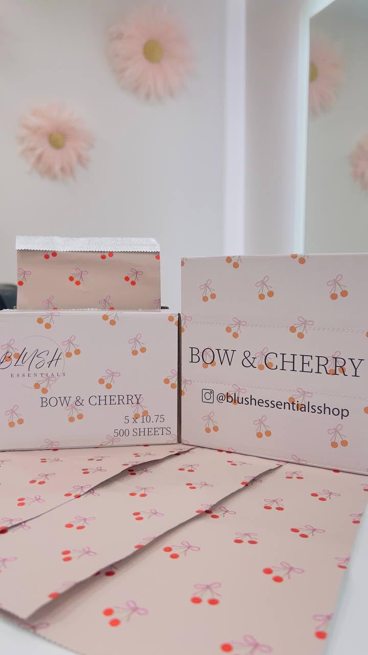 Blush Essentials Bow&Cherry folios robustos, soportan sesiones largas sin deformarse.