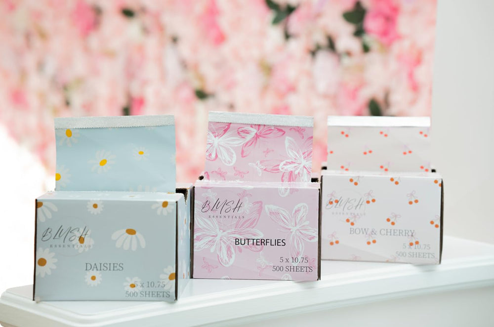 Blush Essentials Bow&Cherry folios de alto rendimiento para coloración en salón.