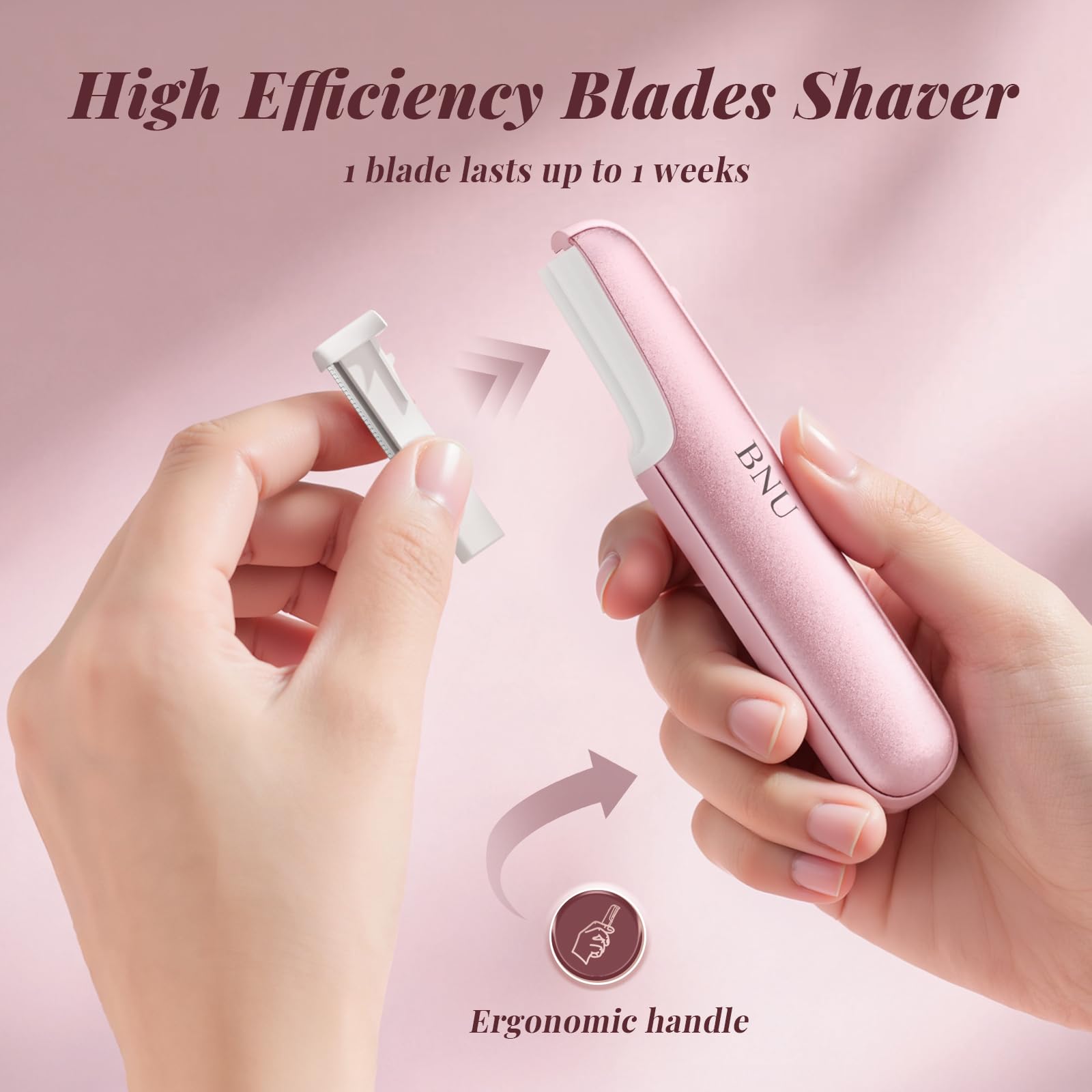 BNU Dermaplane mango ergonómico para agarre cómodo durante el uso