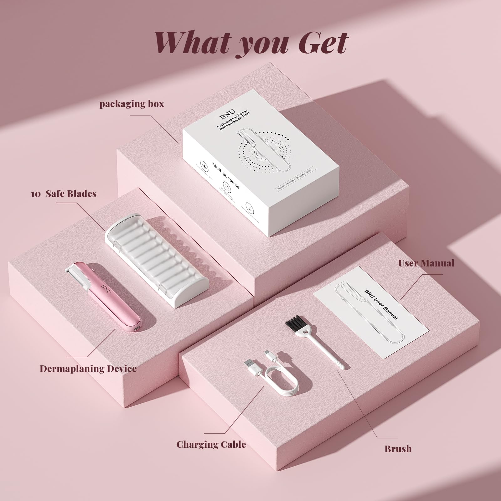 BNU Dermaplane resistente al agua IPX5 para confianza diaria