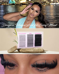 Boahankuke volumen 150D con espigas para un look dramático