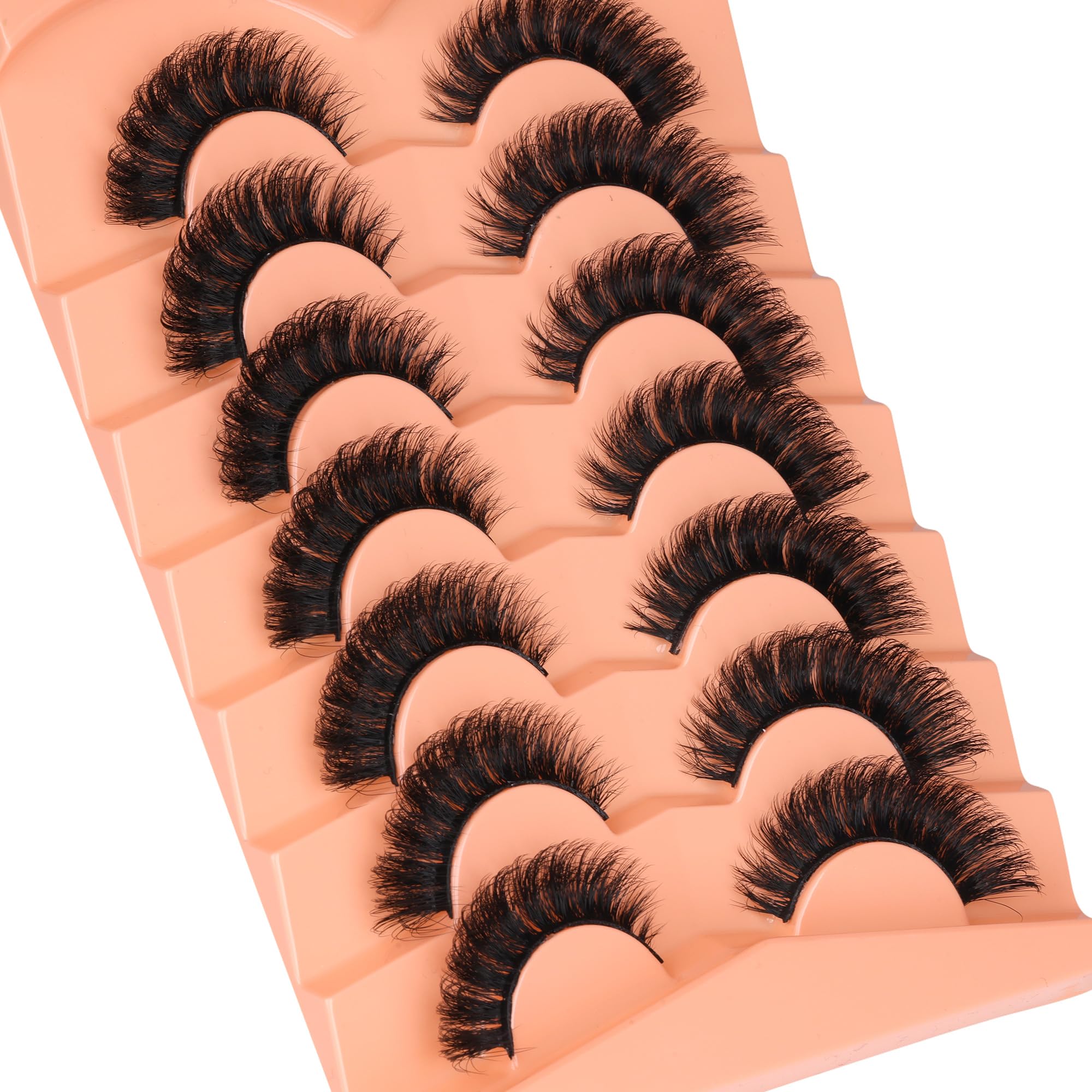 Boahankuke pestañas mink para diferentes formas de ojos con ajuste natural.