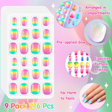 BOARDFEB Uñas pegables, aplicación fácil sin herramientas, ideal para manualidades en casa.