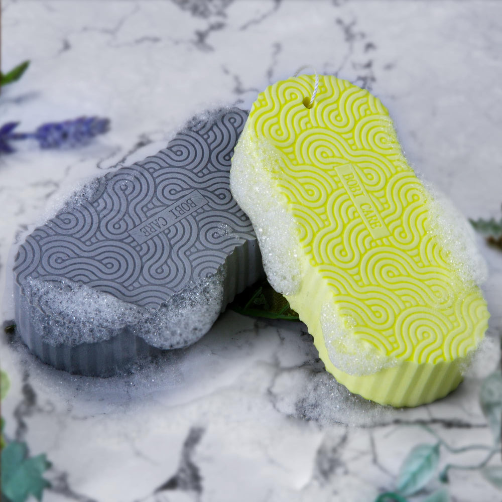 BOBI CARE esponja exfoliante mágica con gancho para secado práctico