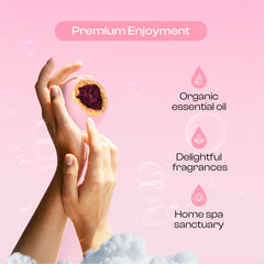 Bombes de bain BoboSweeTree grande taille au parfum rose et luxueuse.