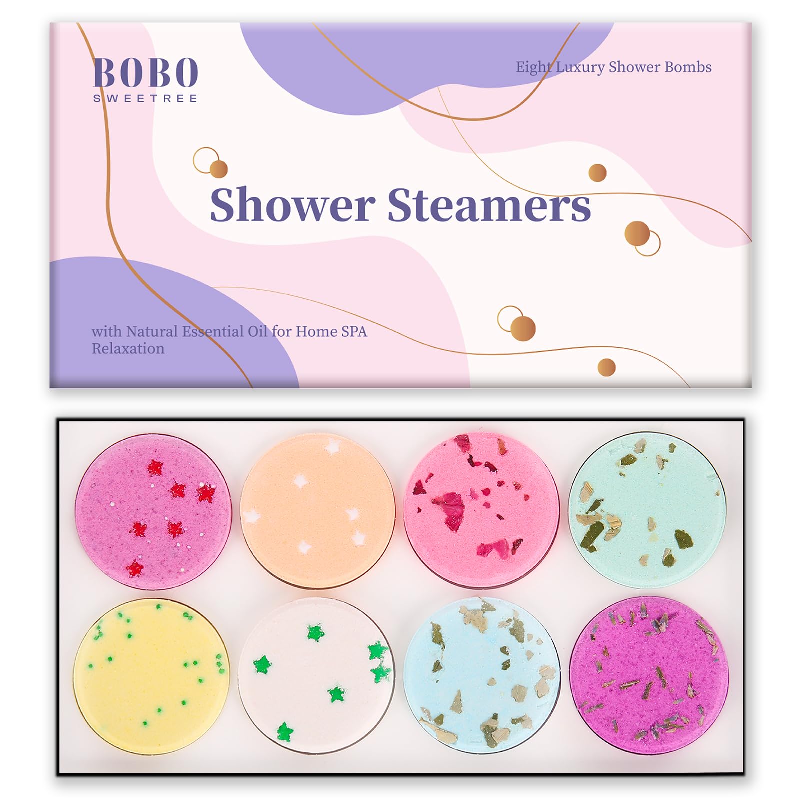 BoboSweeTree bombsa ducha lavanda: relajación suave para la ducha diaria