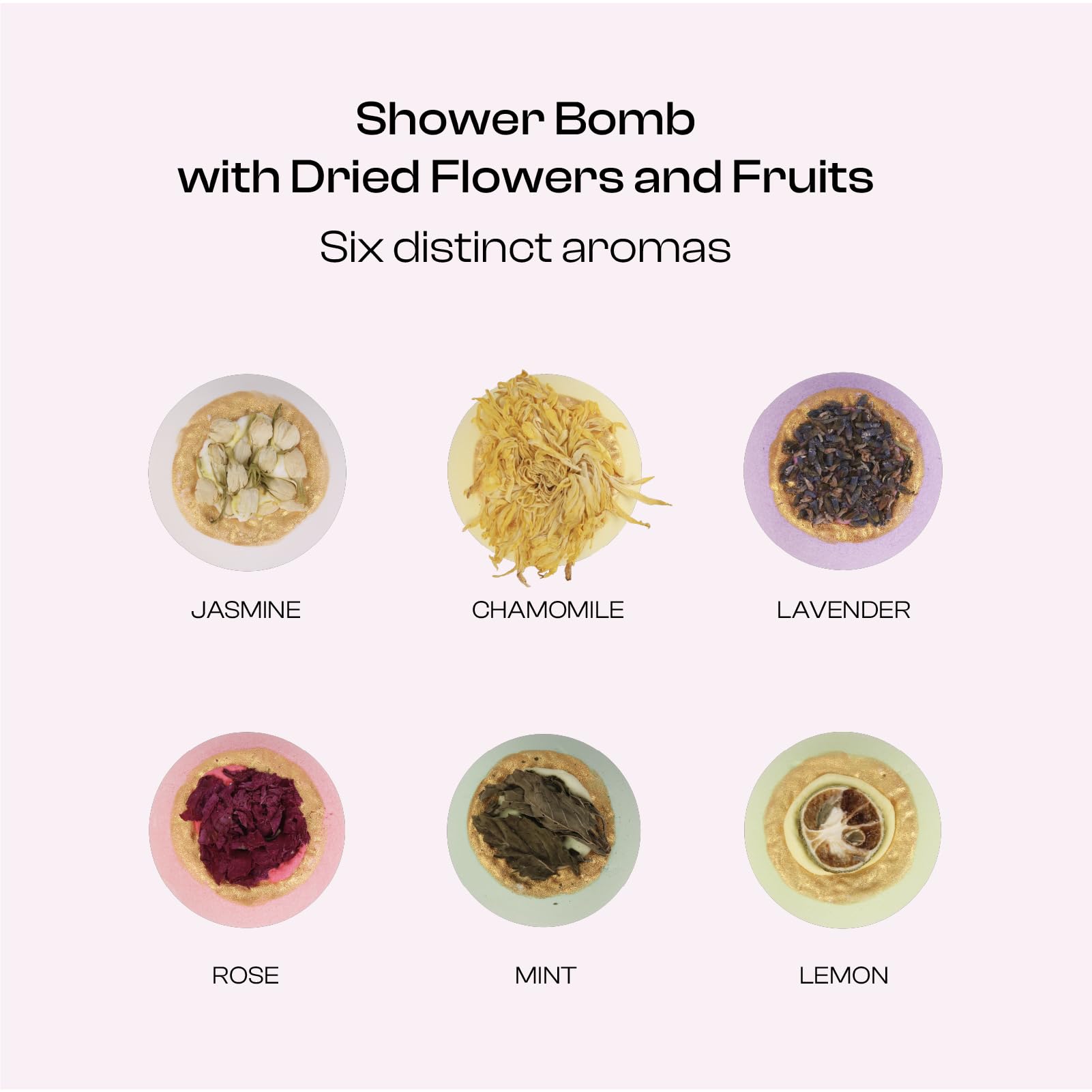 Bombes de bain BoboSweeTree avec rose et jasmin, parfum apaisant et peau douce.