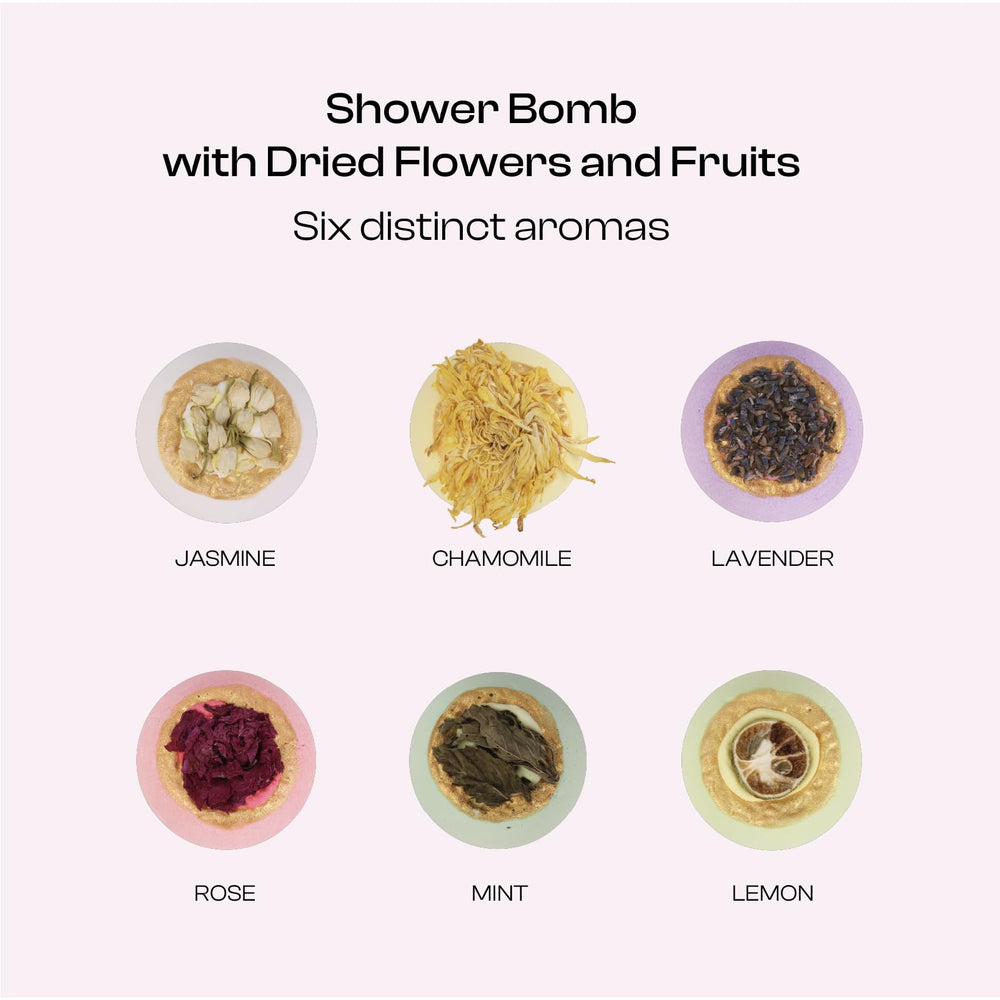 Bombes de bain BoboSweeTree avec rose et jasmin, parfum apaisant et peau douce.