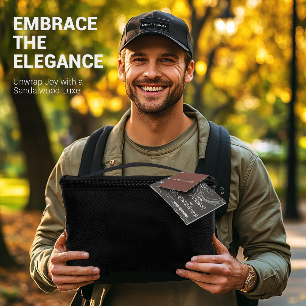 BODY & EARTH bruma corporal para hombres, aroma envolvente