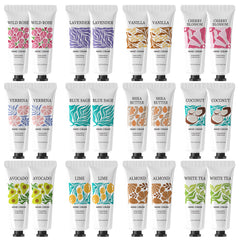 BODY & EARTH # LOVE 24-pack crema de manos regalos: hidratación suave diaria