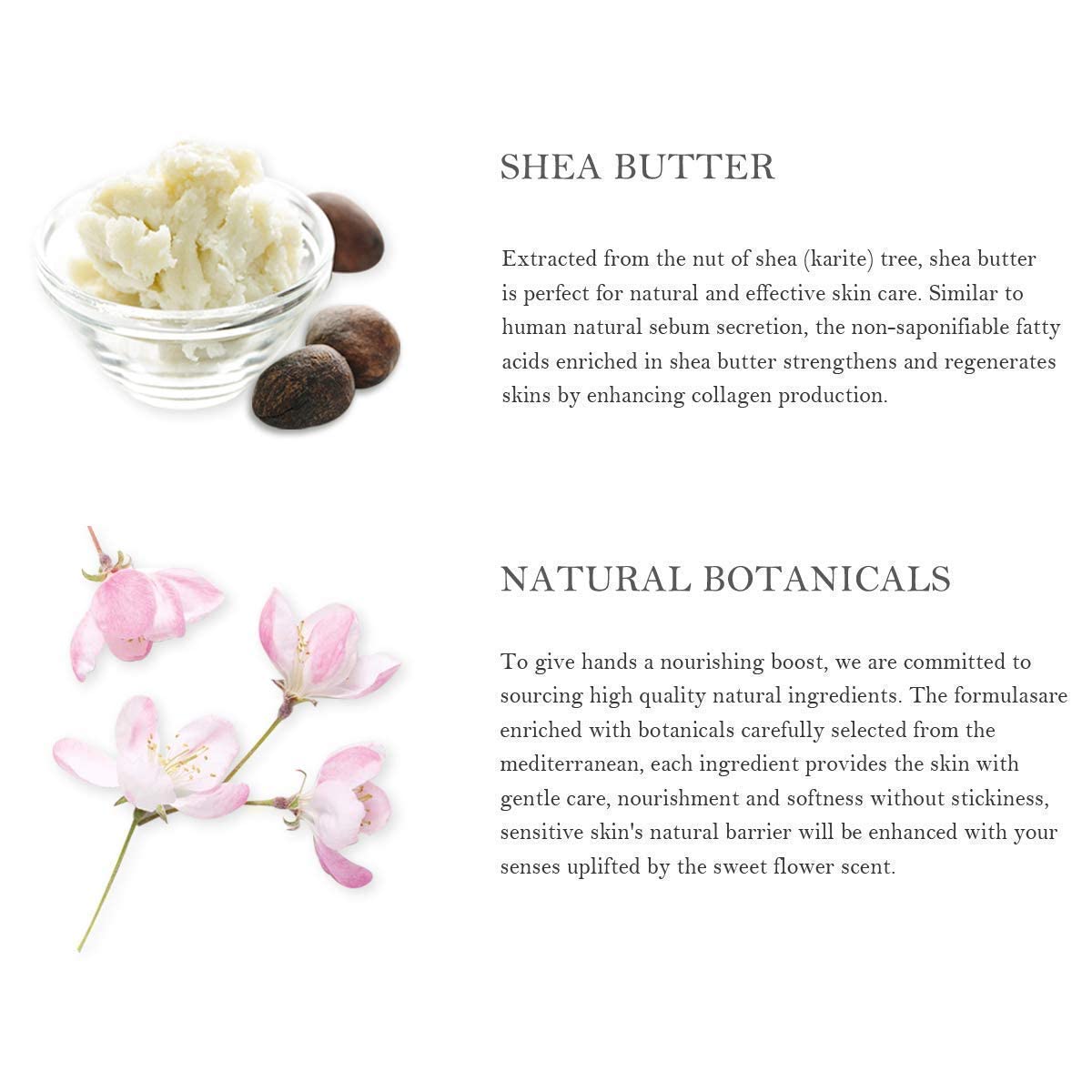 BODY & EARTH # LOVE cremas con fragancia floral de peonía y almendra, suavizan la piel.