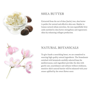 BODY & EARTH # LOVE cremas con fragancia floral de peonía y almendra, suavizan la piel.