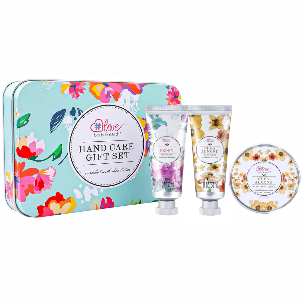 BODY & EARTH # LOVE mini set de cuidado de manos para escritorio.