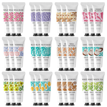 BODY & EARTH # LOVE set de 36 cremas de manos para regalo y viaje