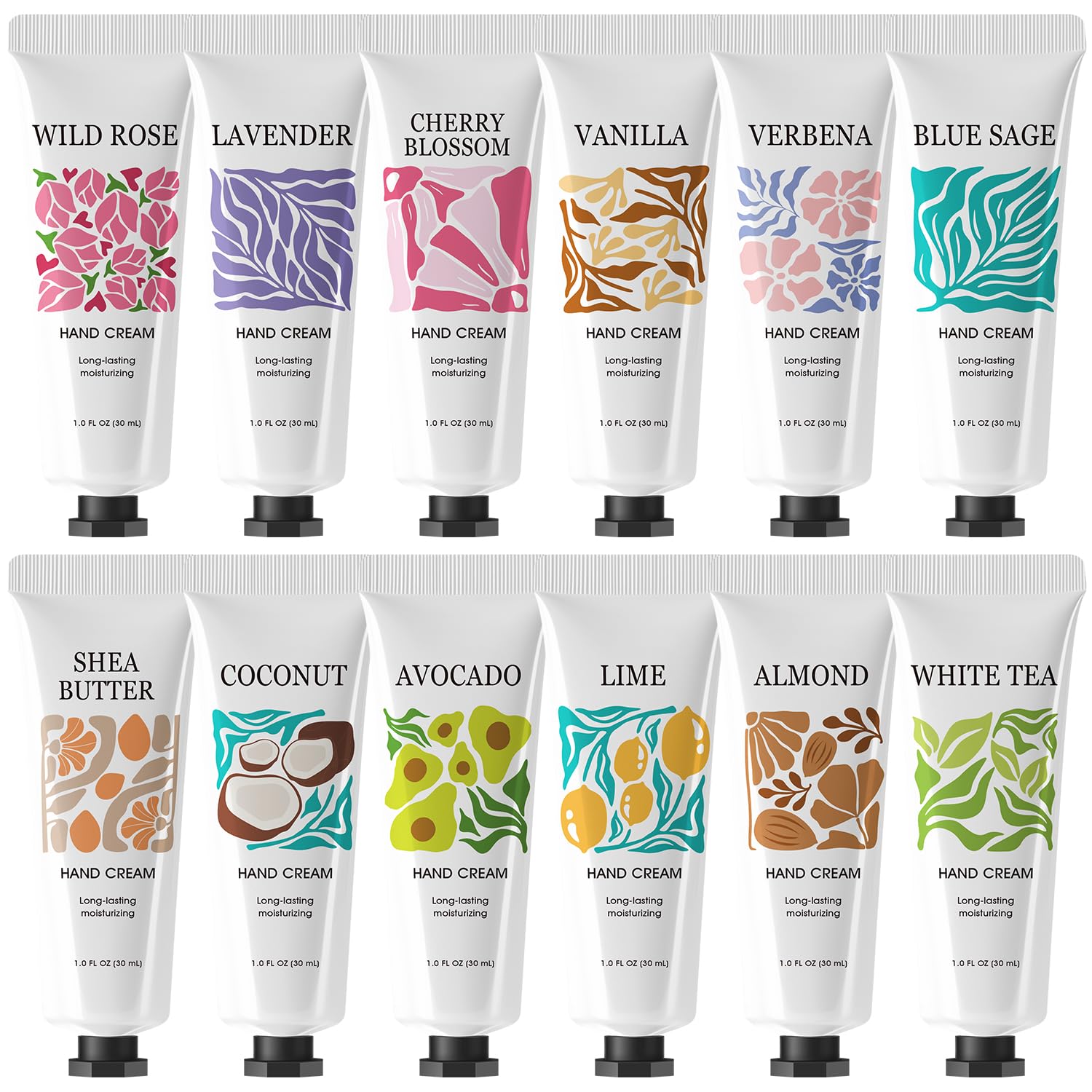 BODY & EARTH # LOVE set de cremas de manos, 12 fragancias para diferentes momentos