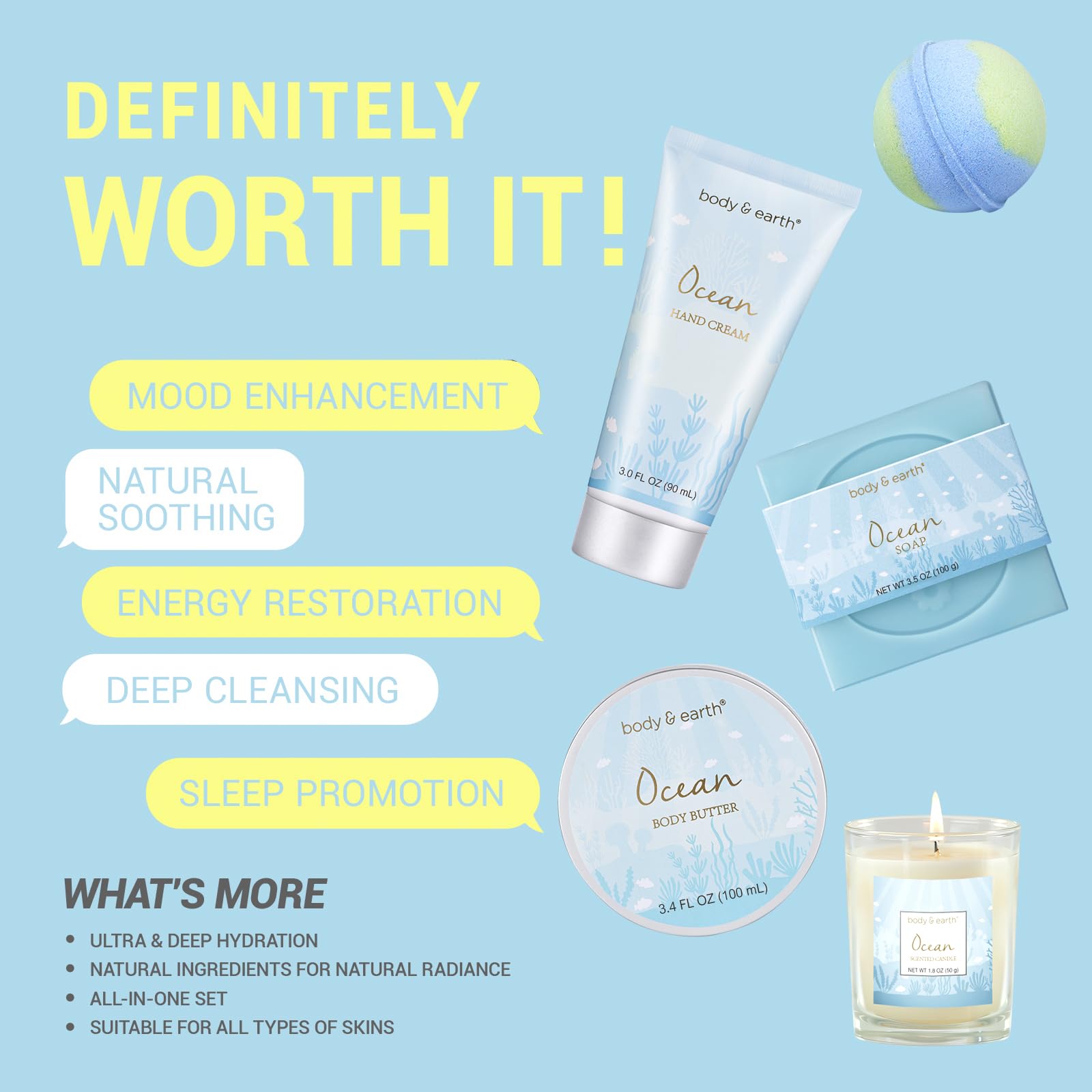 Manteca corporal BODY & EARTH: hidratación suave para la piel.