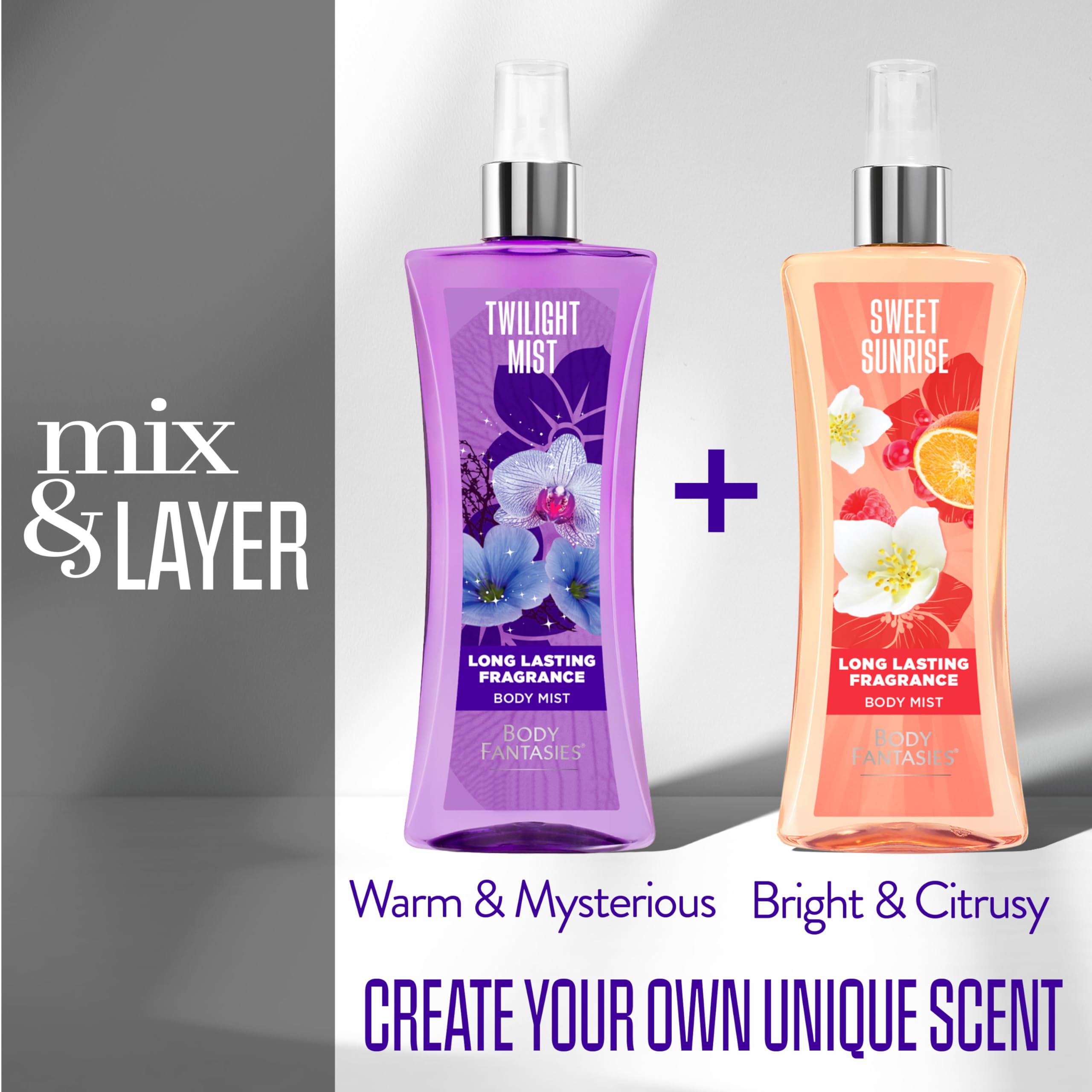 Body Fantasies Twilight Mist, aplicación suave para vestir ligero